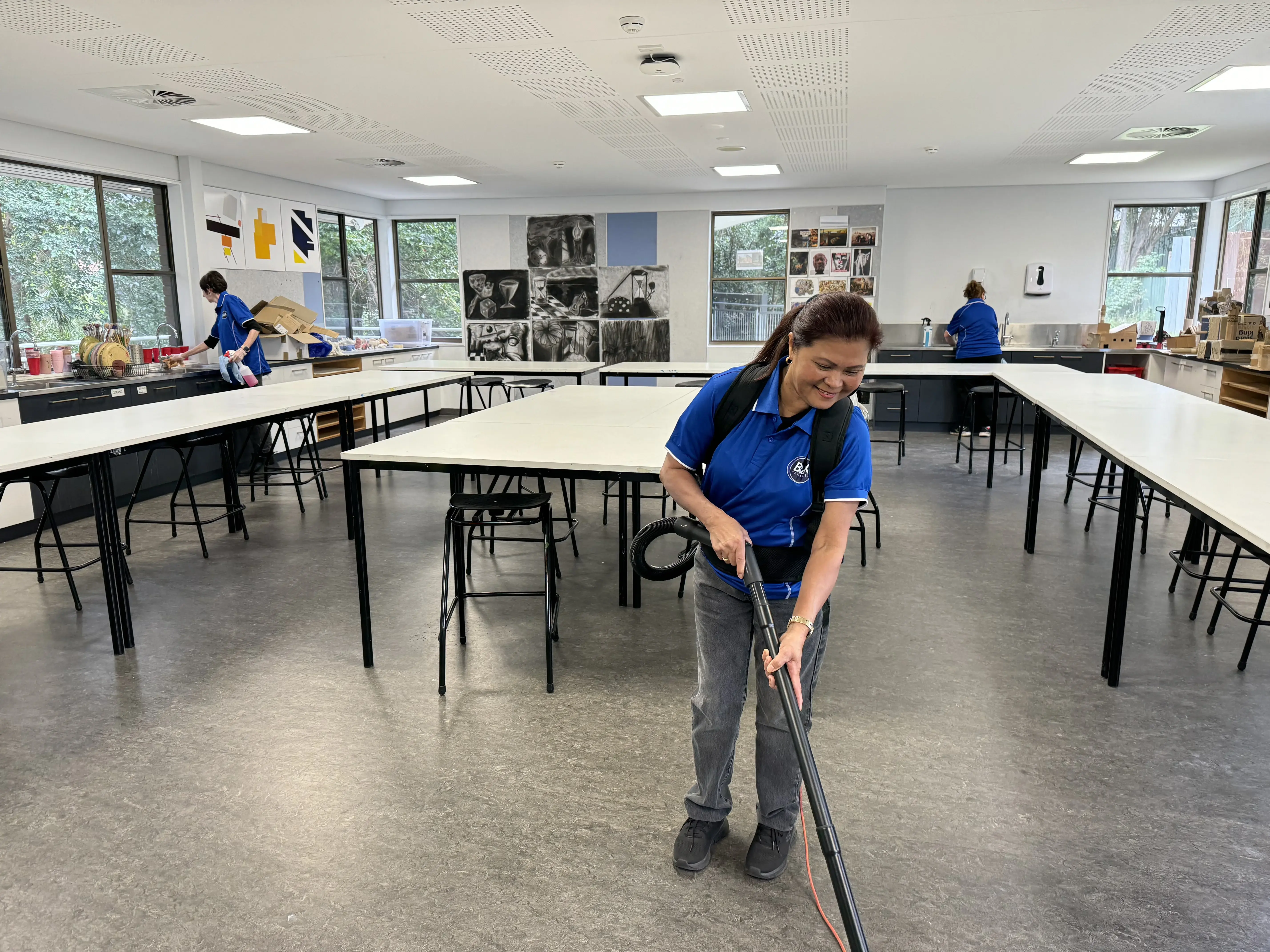 B&K school cleaning team